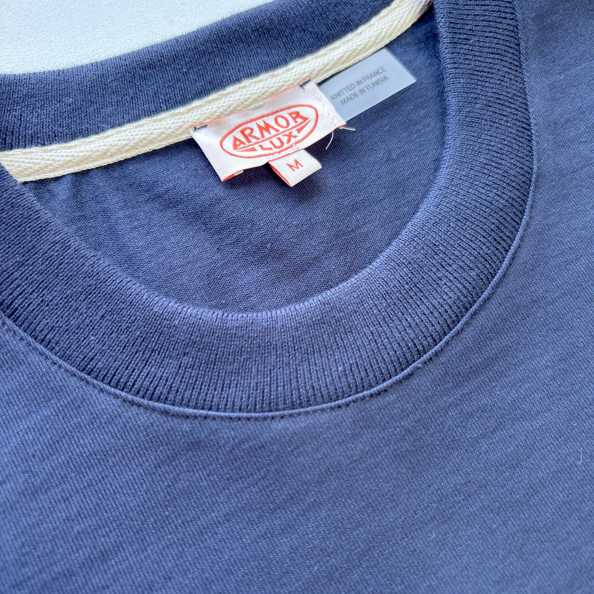 Heritage Wide Stripe T Shirt - Obscur / Navy - Image 3