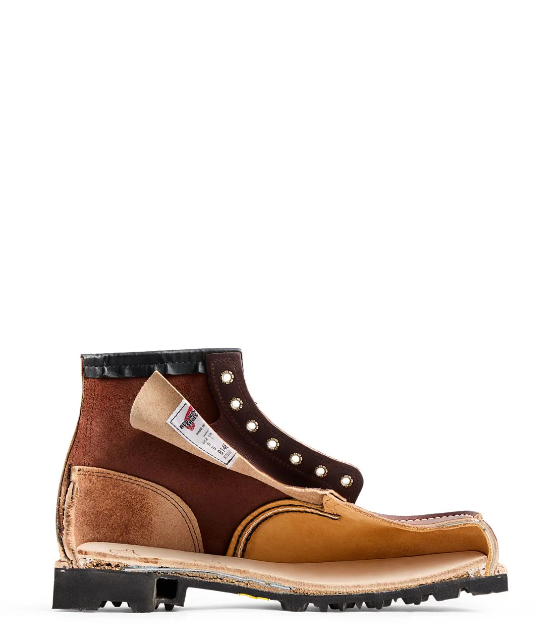 Roughneck Moc Toe 2949 - Black Oil Slick Leather - Image 7